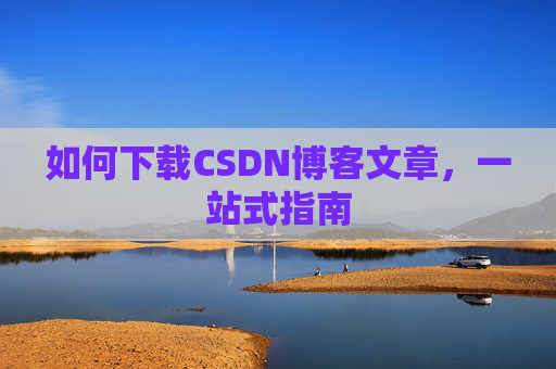 如何下载CSDN博客文章，一站式指南
