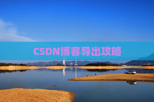 CSDN博客导出攻略